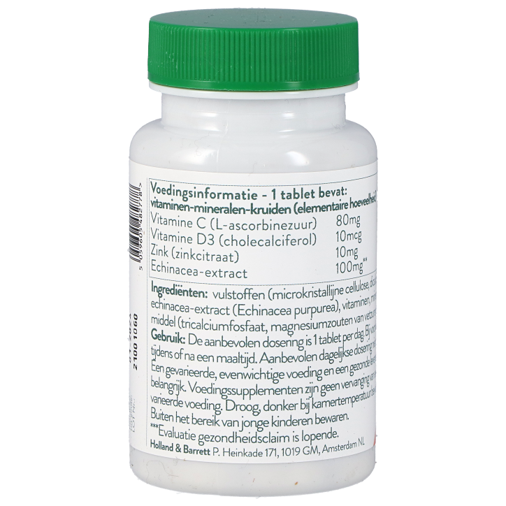 Holland & Barrett Vitamine C, D3, Zink en Echinacea (120 Tabletten)