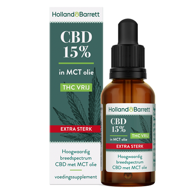 Holland & Barrett CBD Olie Extra Sterk 15% (30ml)