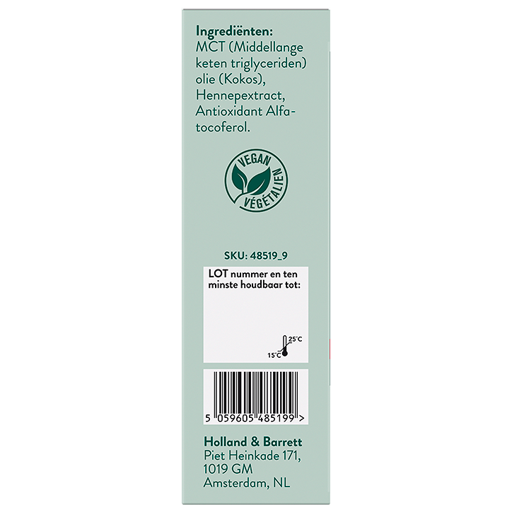 Holland & Barrett CBD Olie Extra Sterk 15% (30ml)