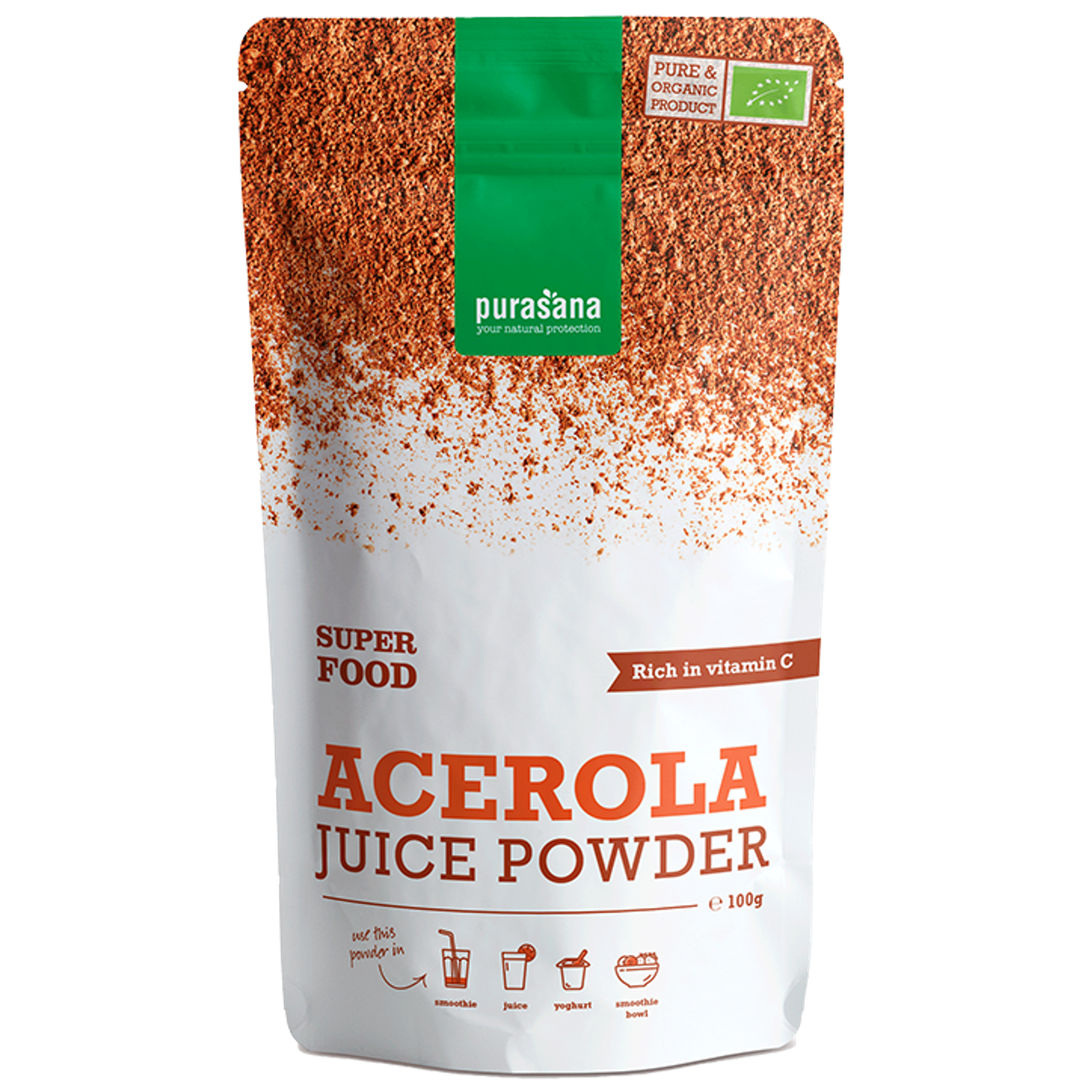 Purasana Acerola Juice Powder (100 gram) Holland & Barrett