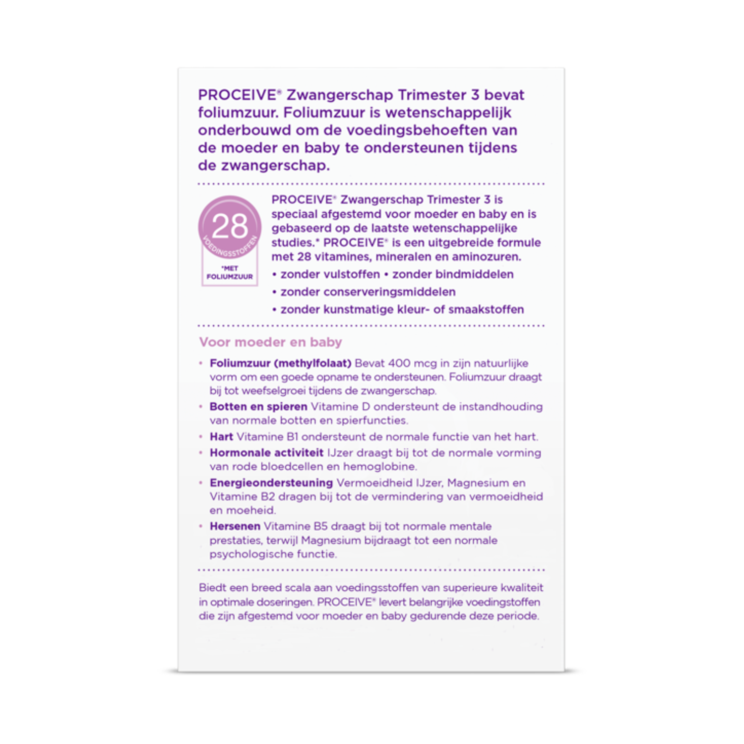 Proceive Zwangerschap* 3e trimester 60 capsules