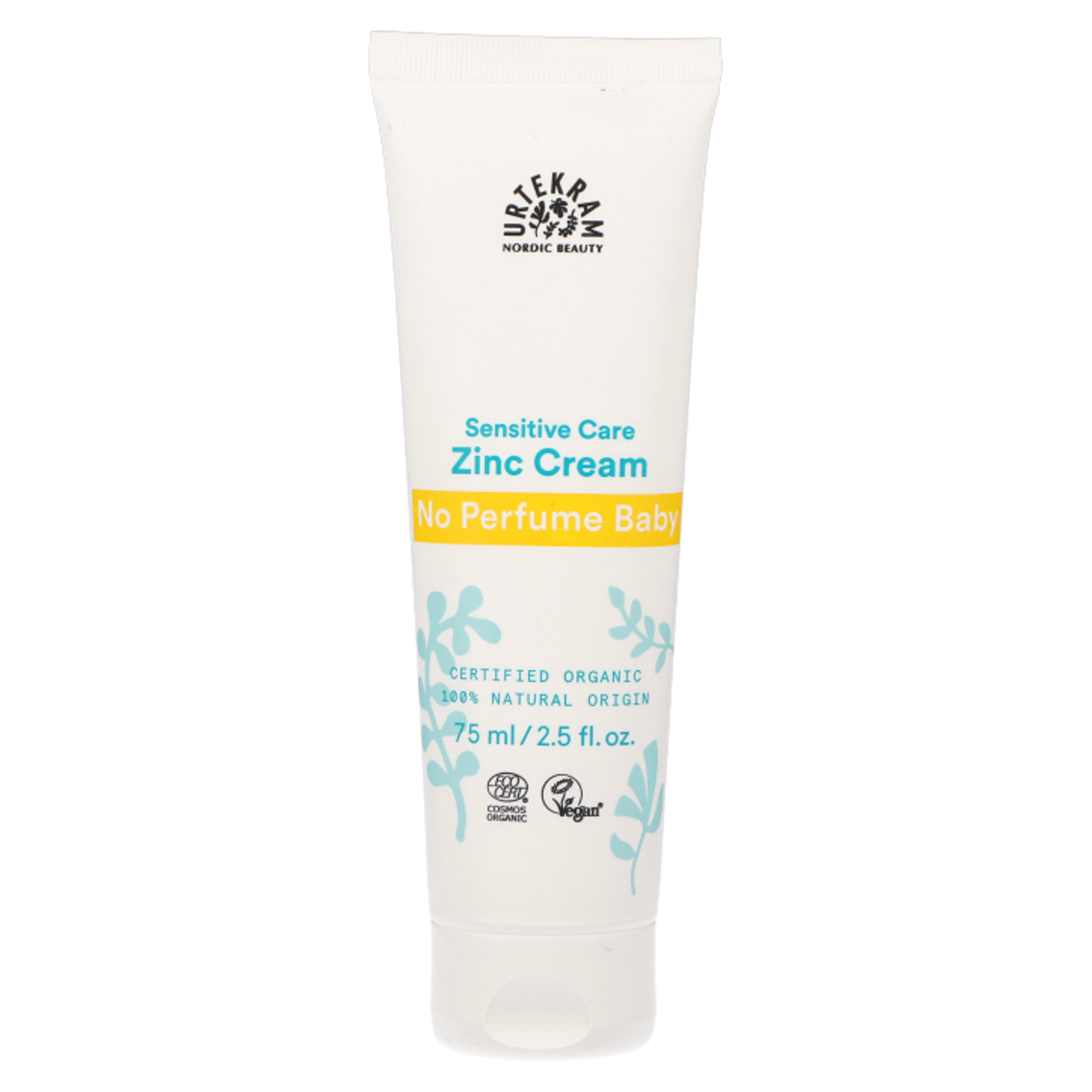 Urtekram Sensitive Care Zinc Cream No Perfume Baby 75ml