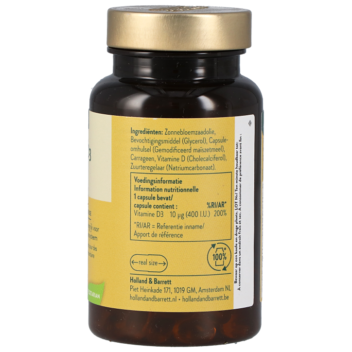 Holland & Barrett Vitamine D3 10mcg - 90 capsules-2