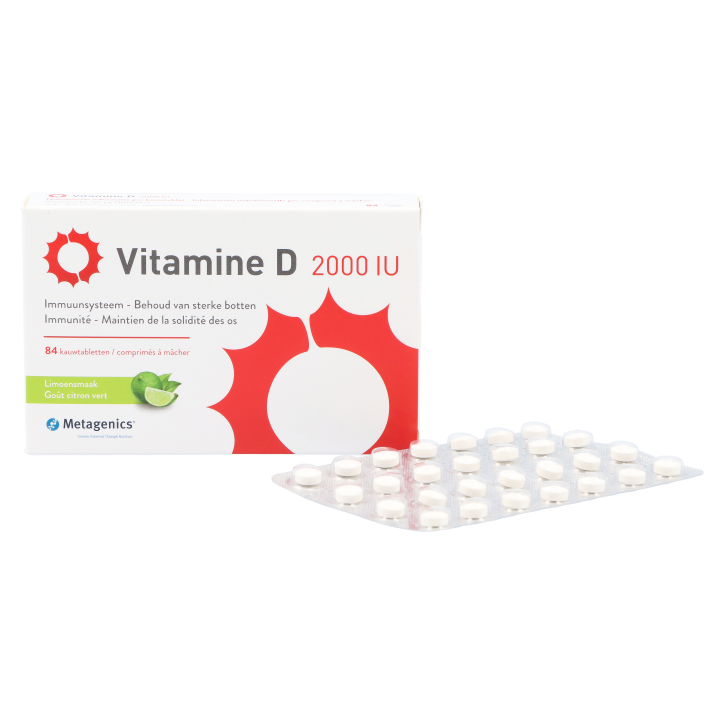 Metagenics Vitamine D 2000 i.e.(84 kauwtabletten)