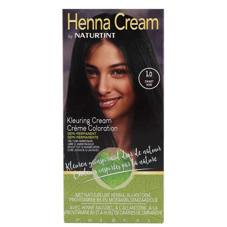 Naturtint Henna Cream 1.0 Zwart - 110ml-1