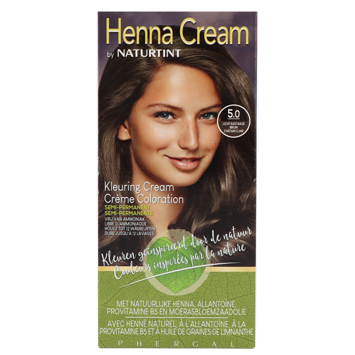Naturtint Henna Cream 5.0 Brun châtain clair - 110ml-1