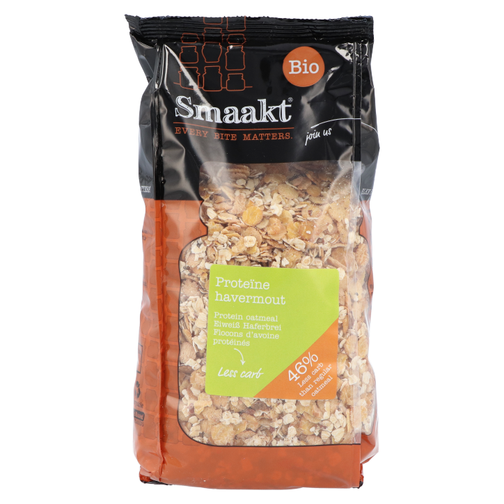 Smaakt Less Carb Proteïne Havermout Bio - 500g