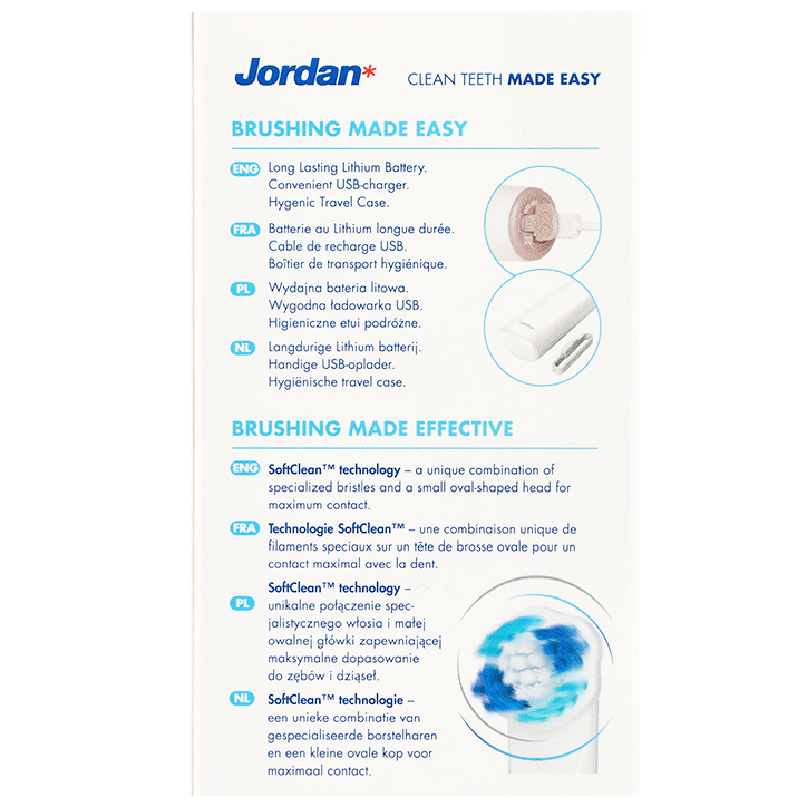 Jordan Clean Smile Brosse à Dents Electrique - 1 pce-2