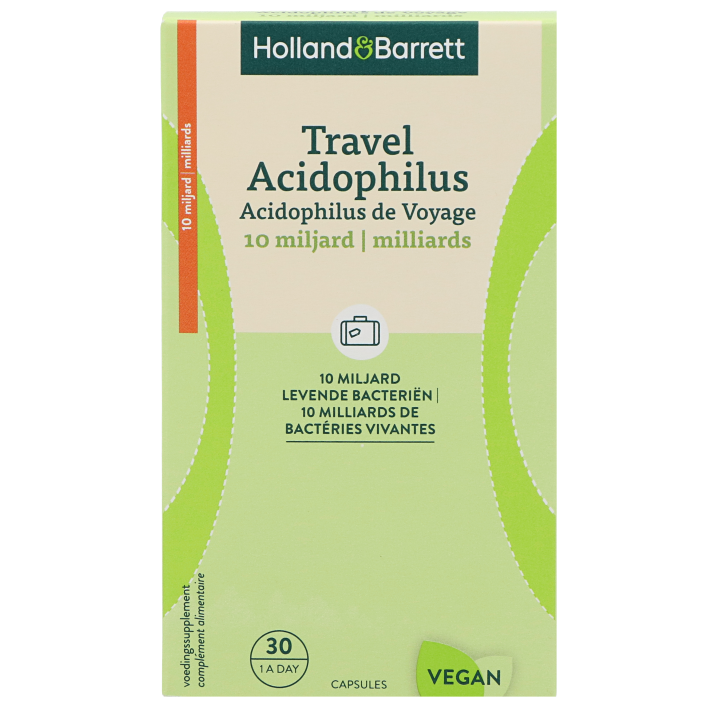 Holland & Barrett Travel Acidophilus 10 miljard - 30 capsules-1