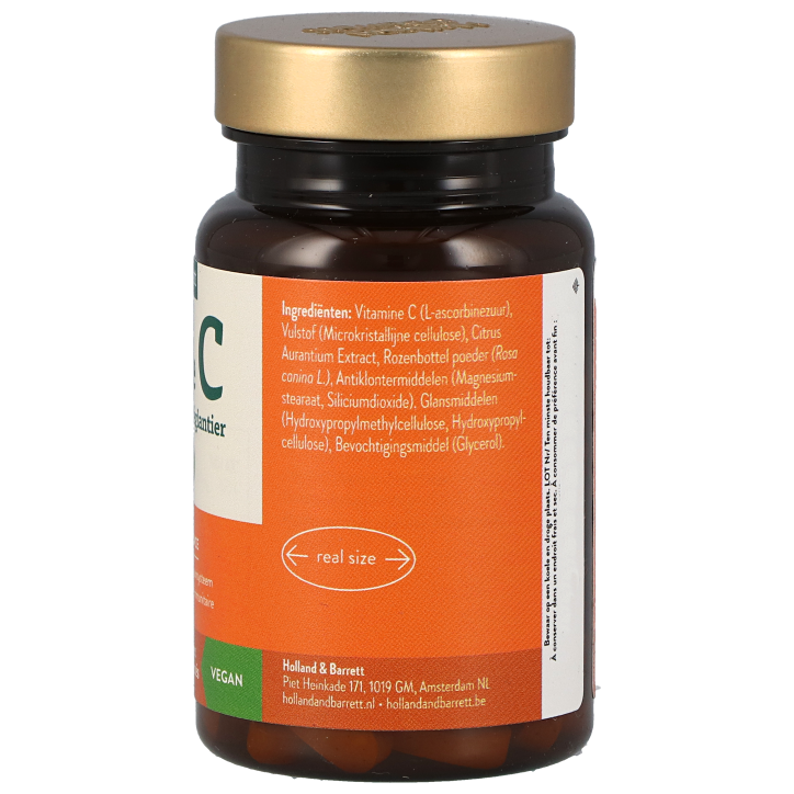 Holland & Barrett Vitamine C met Rozenbottel 500mg - 60 tabletten-2