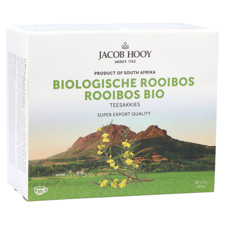 Jacob Hooy Rooibos Bio - 80 theezakjes-1