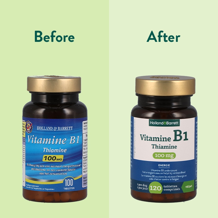 Holland & Barrett Vitamine B1 Thiamine 100mg - 120 tabletten-4