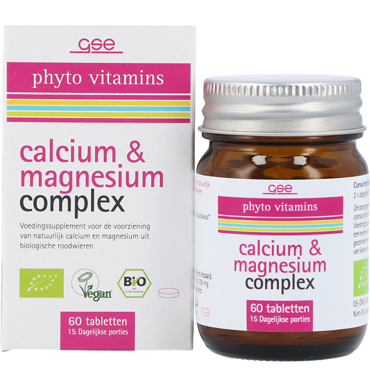 GSE phyto vitamines Calcium + Magnesium Complex (60 tabletten)