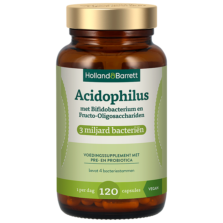 Holland & Barrett Probiotica Acidophilus Bifidus met Fructo-Oligosacchariden 3mld - 120 Capsules