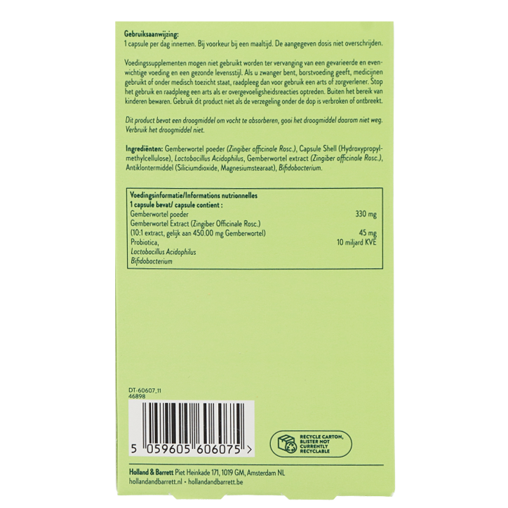 Holland & Barrett Travel Probiotica 10 miljard - 30 capsules