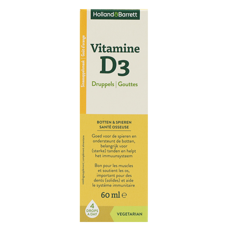 Holland & Barrett Vitamine D3 Druppels Sinaasappelsmaak - 60 ml-1