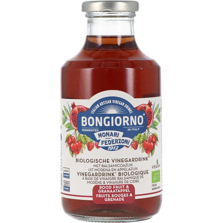Bongiorno Biologische Vinegardrink Rood Fruit & Granaatappel - 500ml