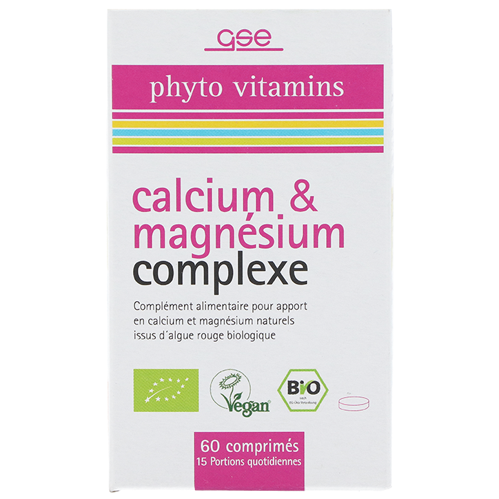 GSE Calcium & Magnésium complexe (60 comprimés)-1