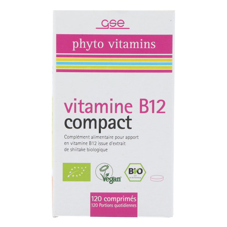 GSE Vitamine B12 Compact (120 comprimés)-1