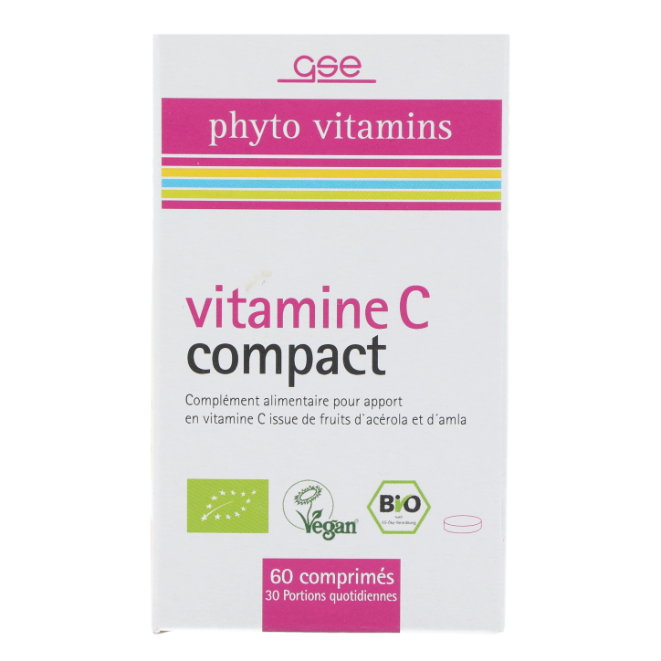 GSE Vitamine C Compact (60 comprimés)-1