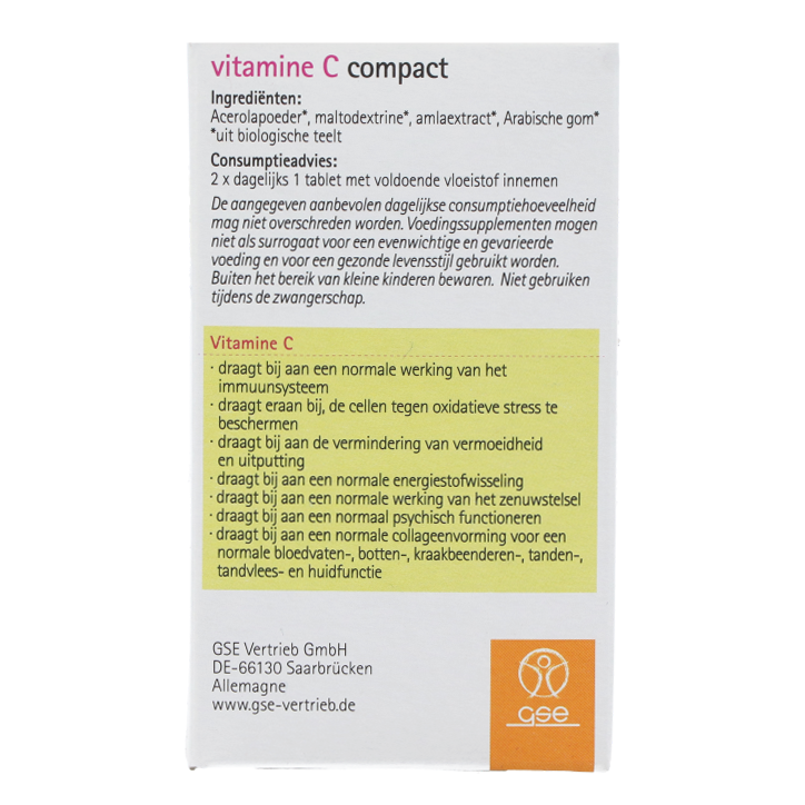 GSE Vitamine C Compact (60 comprimés)-3