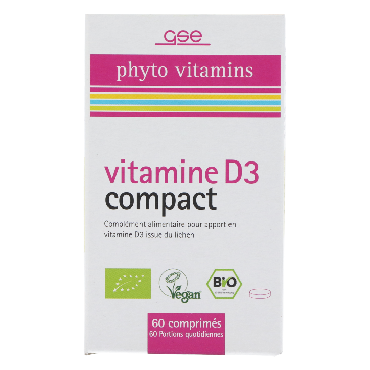 GSE Vitamine D3 Compact (60 tabletten)-1