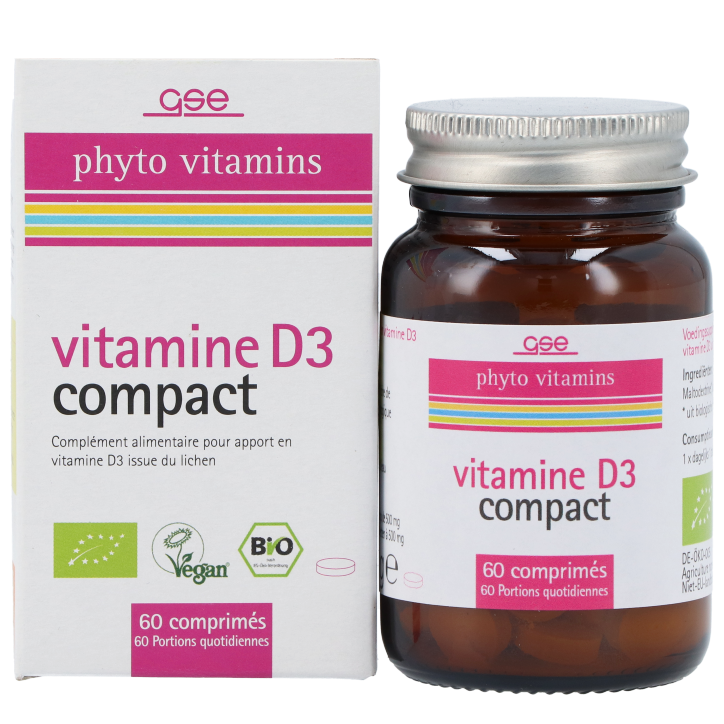 GSE Vitamine D3 Compact (60 tabletten)-2