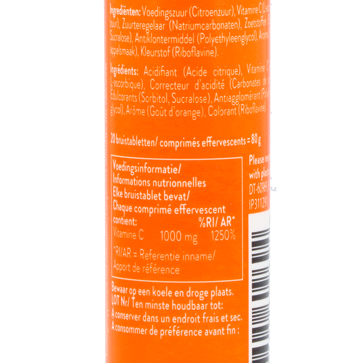 Holland & Barrett Vitamine C Bruistablet 1000mg Sinaasappelsmaak - 20 bruistabletten-2