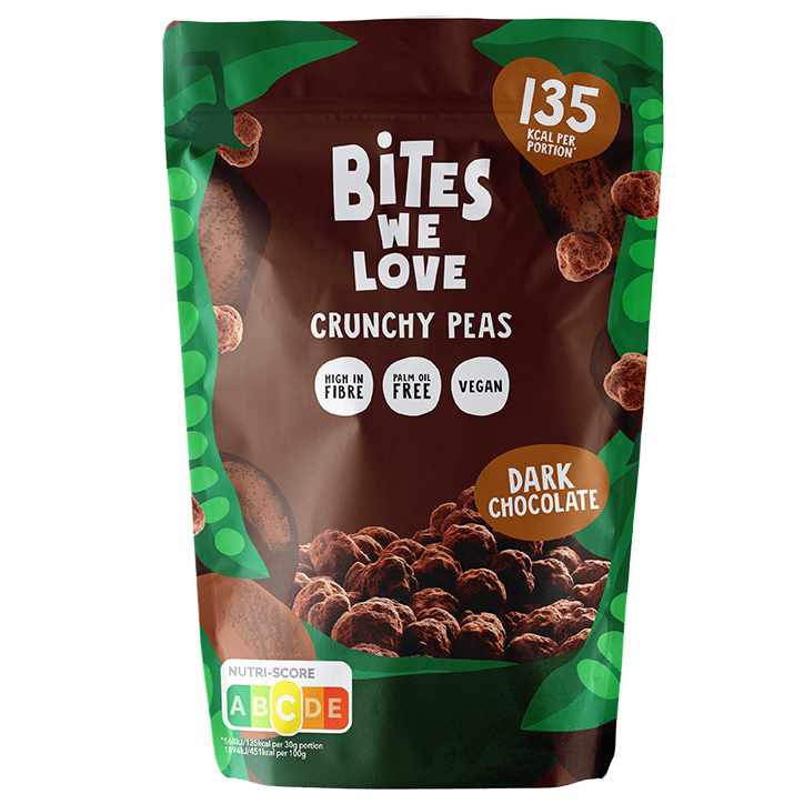 Bites We Love Crunchy Peas Dark Chocolate - 100g-1