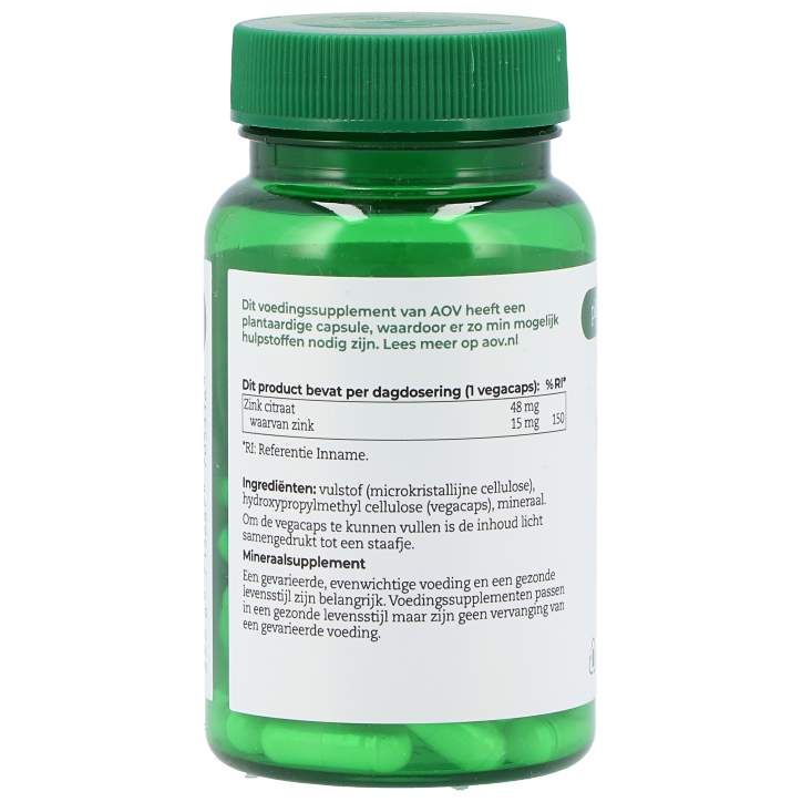 AOV 531 Zink Citraat 15 mg - 60 Capsules