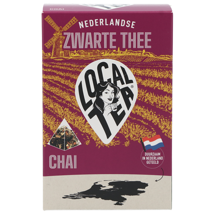 LocalTea Zwarte Thee Chai (10 piramidezakjes)
