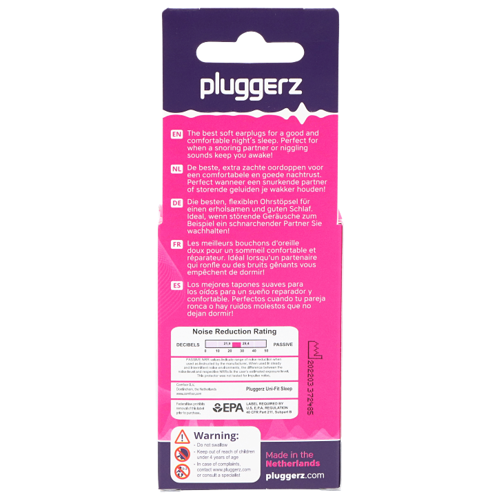 Pluggerz Sleep Earplugs - 1 set