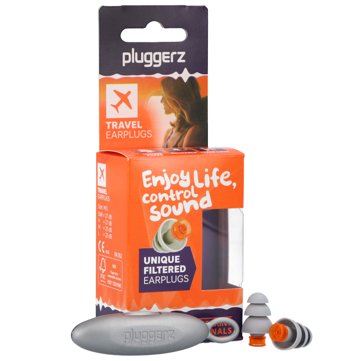 Pluggerz Travel Earplugs - 1 set