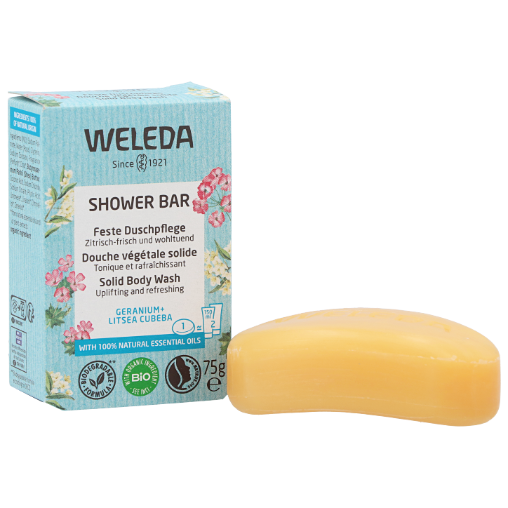 Weleda Shower Bar Geranium + Litsea Cubeba - 75g-2