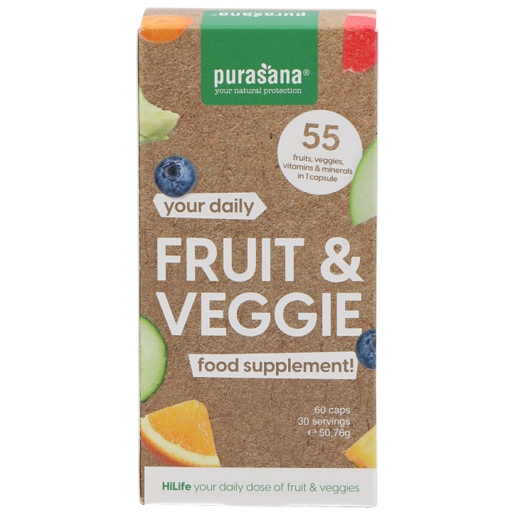 Purasana Fruit & Veggie Food Supplement - 60 capsules-1