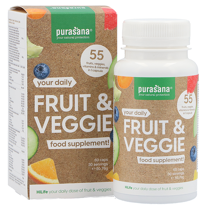 Purasana Fruit & Veggie Supplément - 60 capsules-2