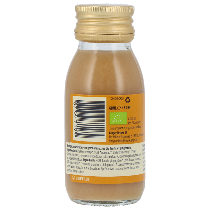 G'nger Lemon 40% Gembershot Bio  - 60ml