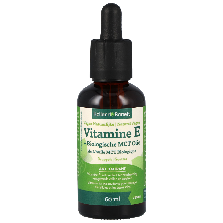 Holland & Barrett Vitamine E Druppels Met MCT Olie - 60ml