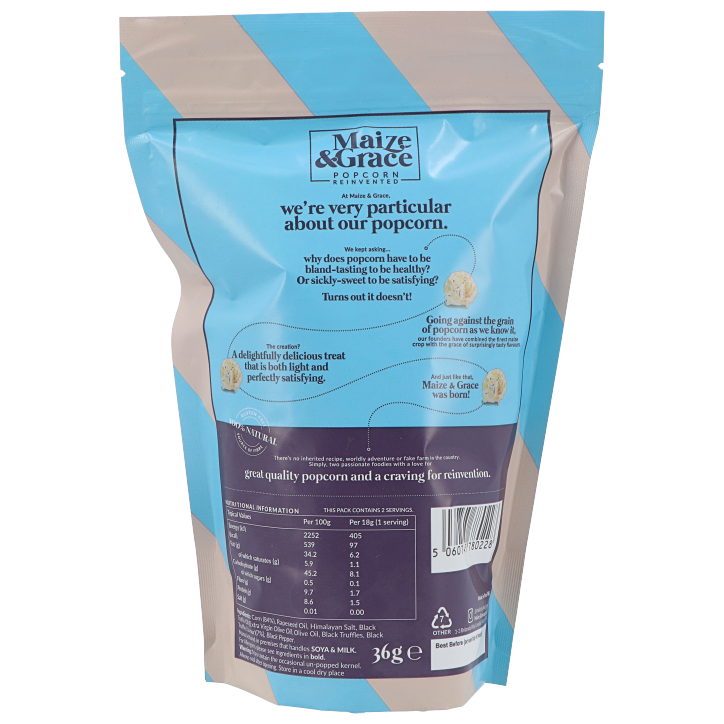 Maize & Grace Popcorn Black Truffle - 36g