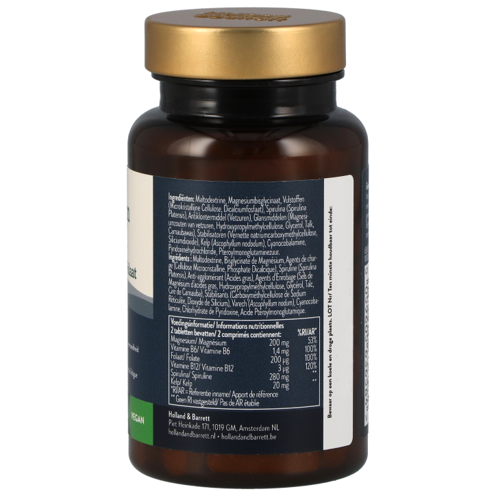 Holland & Barrett Magnesium Complex + Vitamine B6, B12, Folaat - 60 tabletten