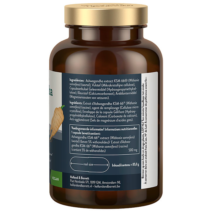 Holland & Barrett Ashwagandha KSM 66® 500mg - 120 capsules