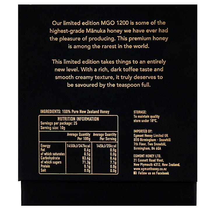 Egmont Honey Manuka Honing MGO 1200+ Giftset - 250g-4