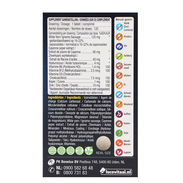 Lucovitaal Overgang Balans - 120 tabletten-3