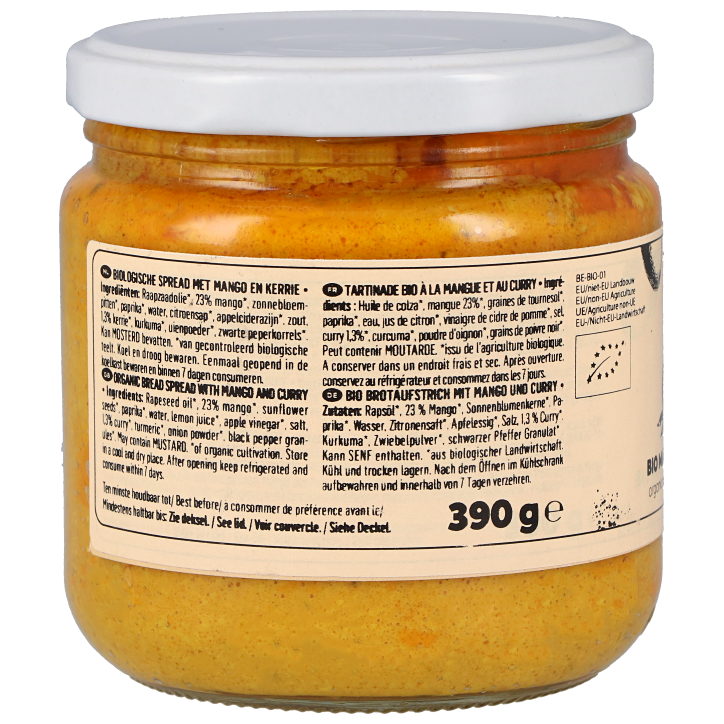 KoRo Tartinade Bio Mangue et Curry - 390g-2