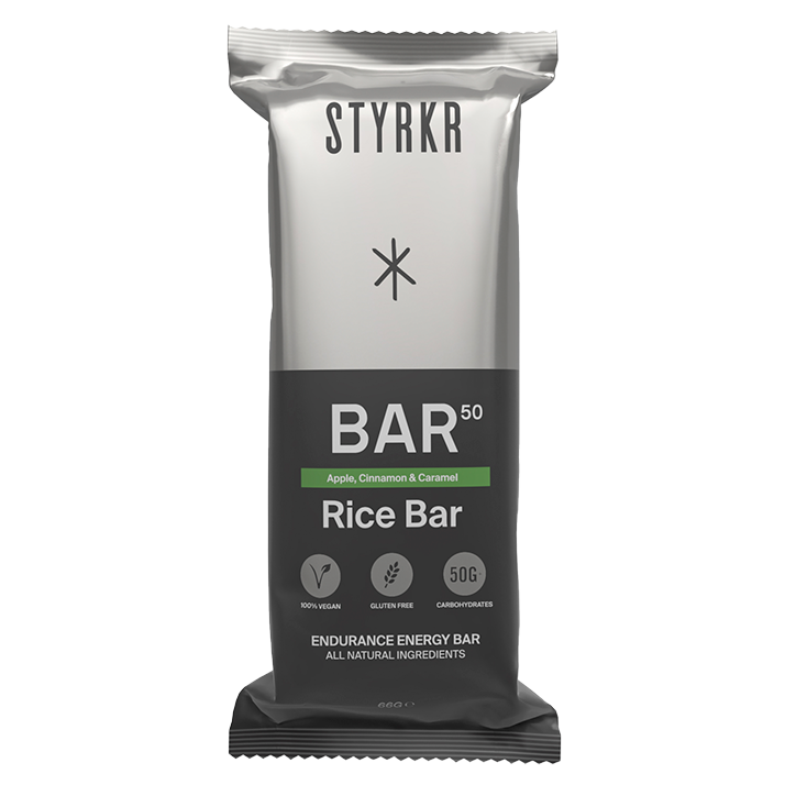 STYRKR BAR50 Rice Bar Apple, Cinnamon & Caramel - 66g