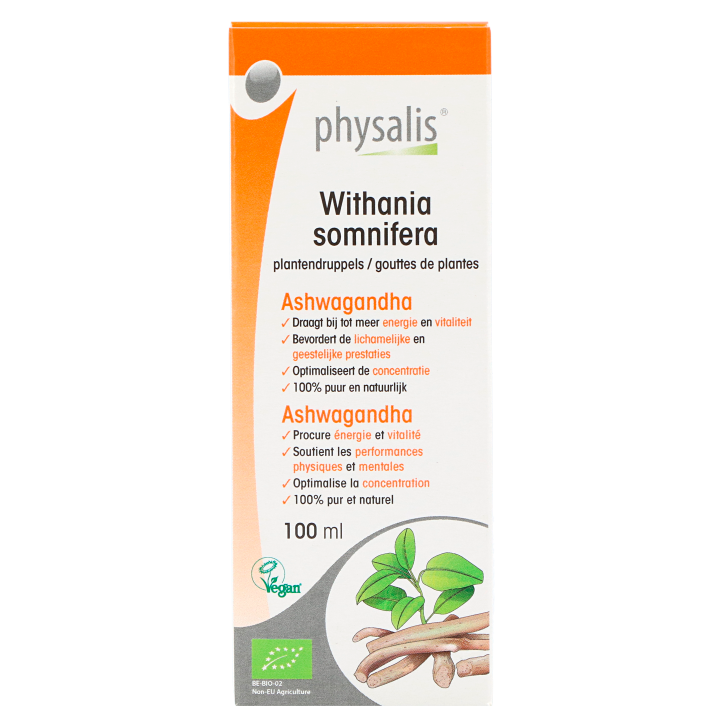 Physalis Withania Somnifera Bio Plantendruppels - 100 ml-1