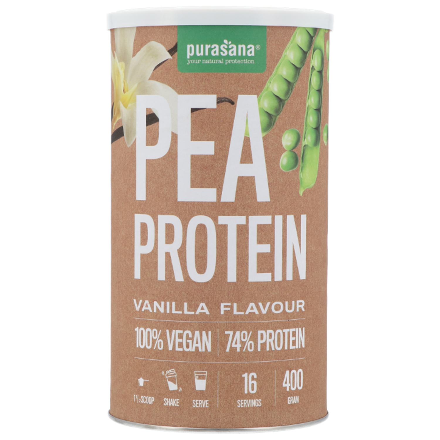 Purasana Vegan Pea Protein Vanille kopen bij Holland & Barrett