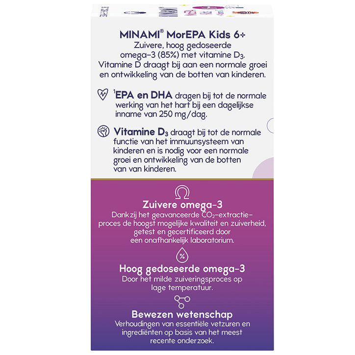 MINAMI Omega-3 MorEPA Kids + Vitamine D3 - 60 softgels