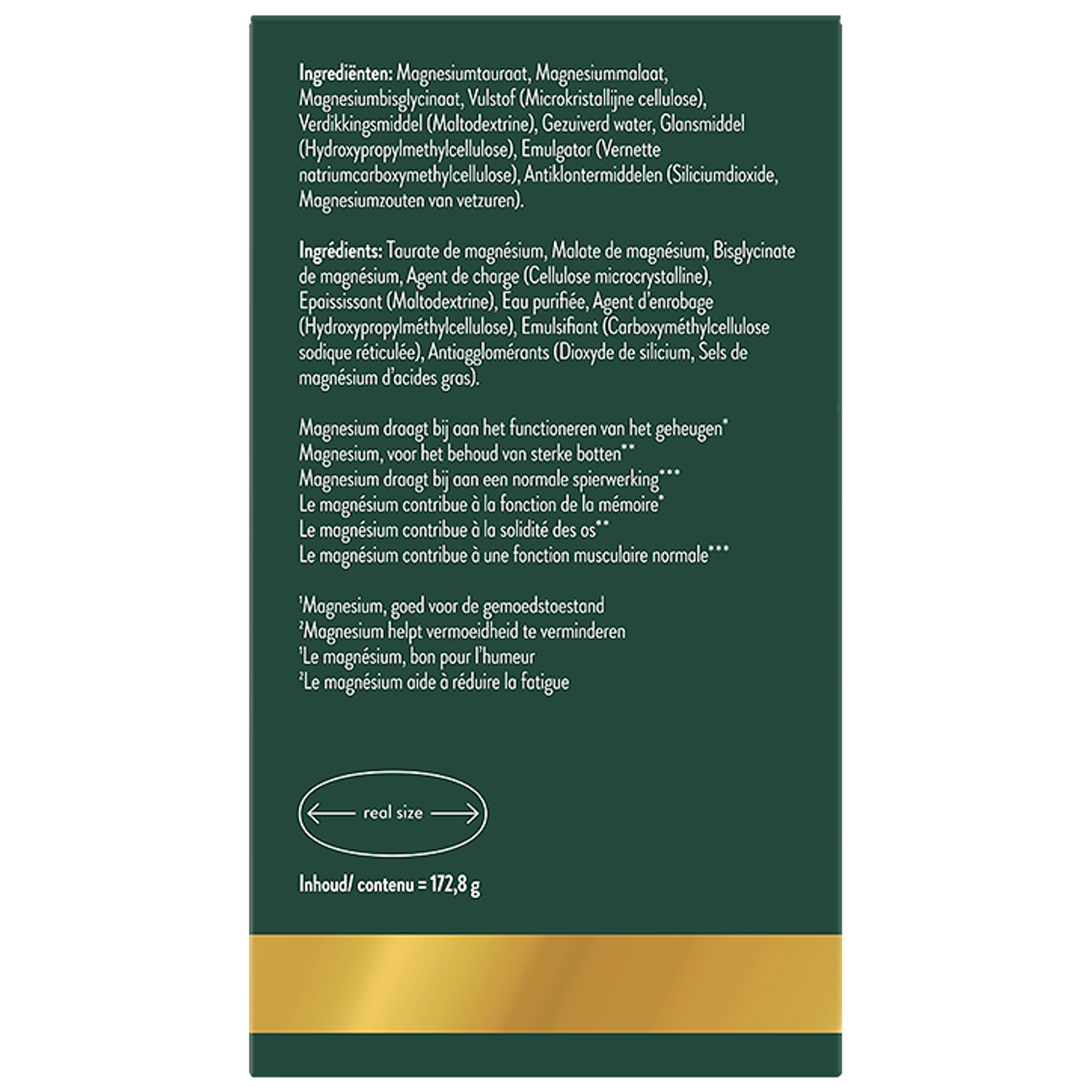 Magnesium Complex TauraatMalaatBisglycinaat 150mg Holland & Barrett