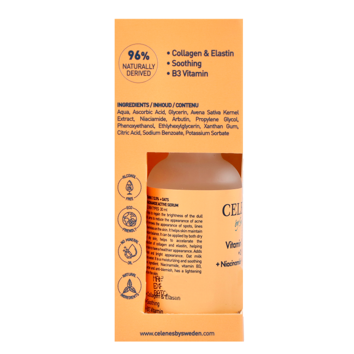 Celenes Sérum Vitamine C 12.5% + Avoine + Niacinamide - 30ml-3